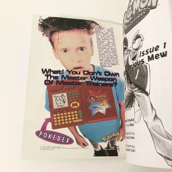 Vintage 1999 Pokemon Adventures Mysterious Mew Book Hidenori - Picture 7 of 16